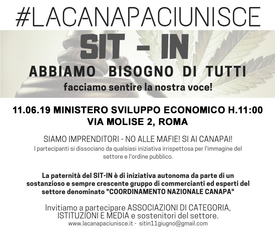 Sit-in al Ministero dello Sviluppo Economico